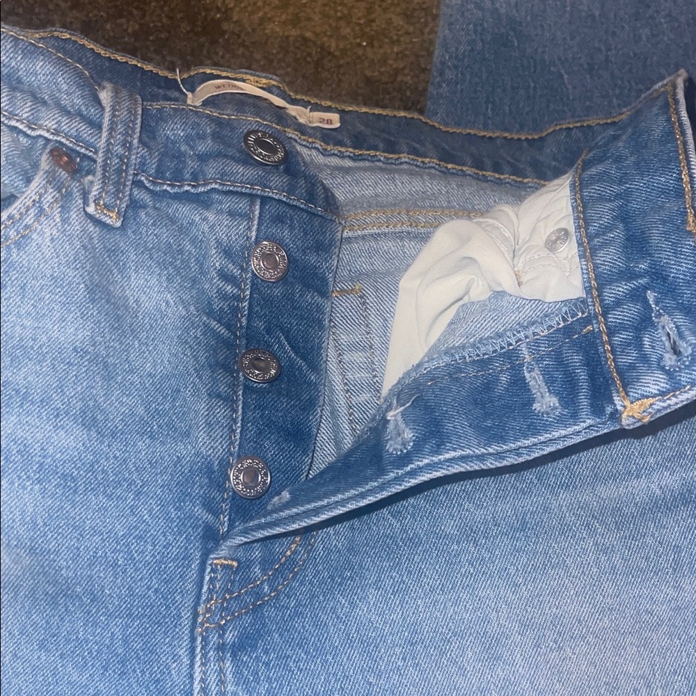 Levi's Light Blue Wedgie straight Jean - Picture 6 of 7
